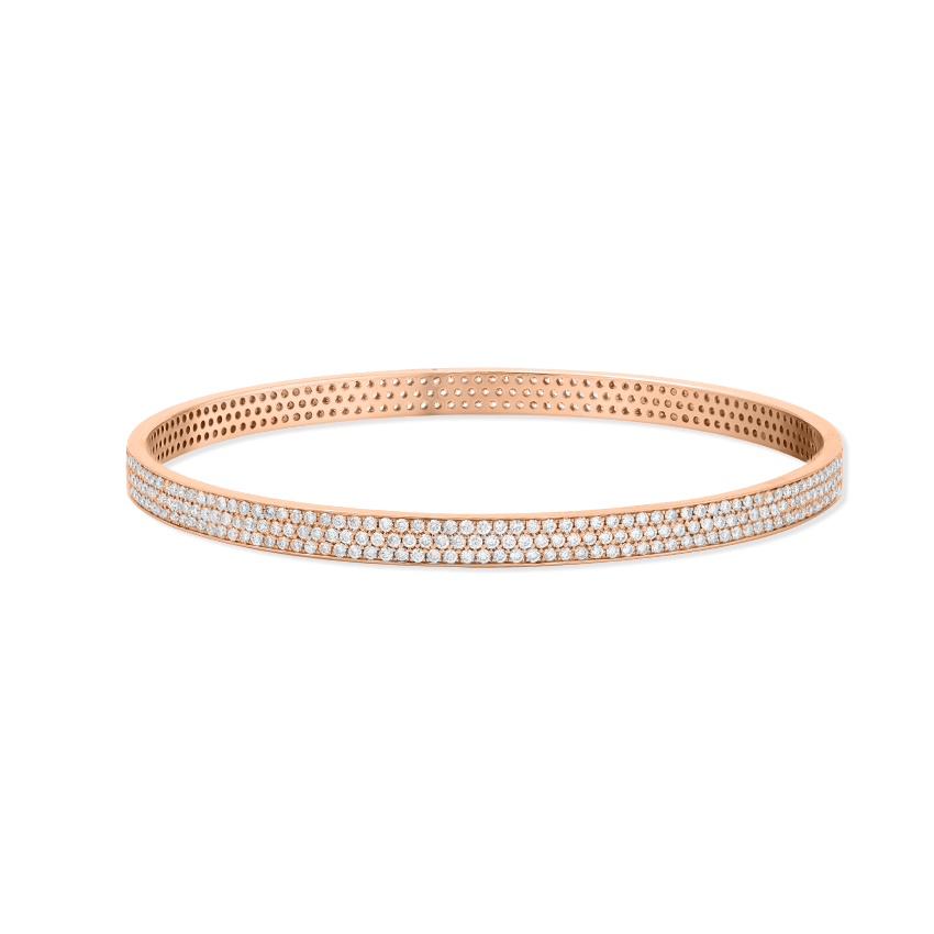 Classic Sparkling Diamond Bangle