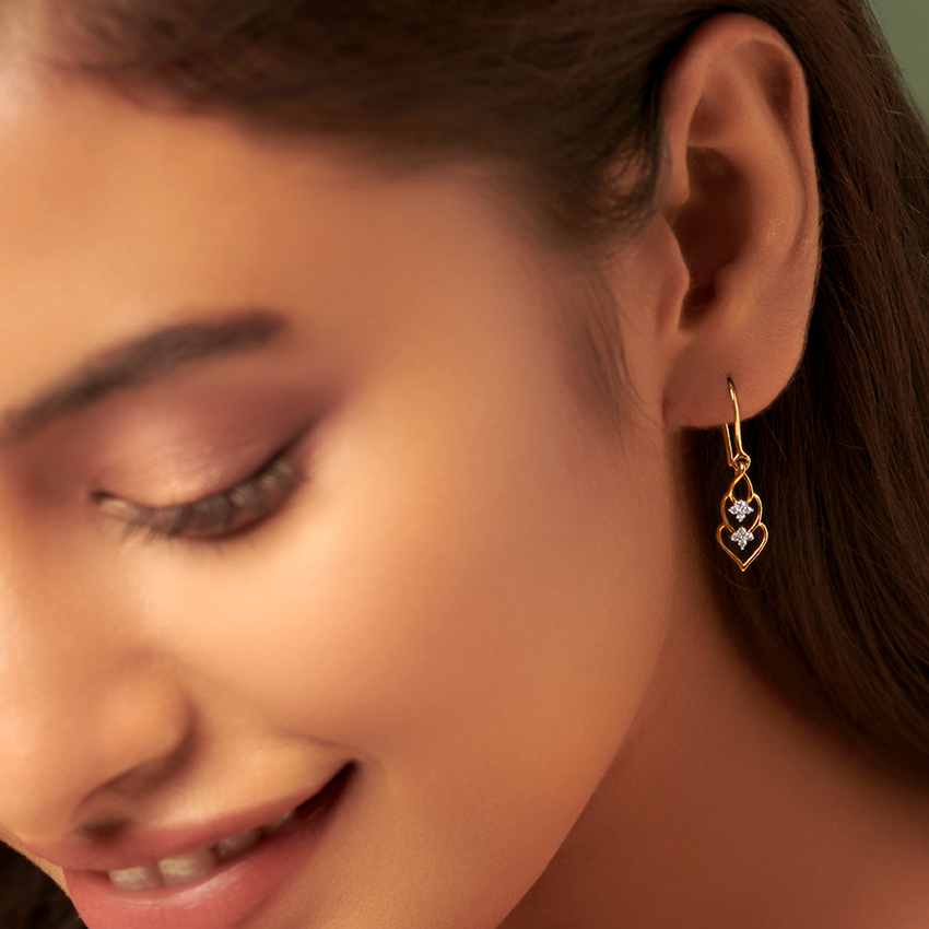 Trio Poire Diamond Drop Earrings