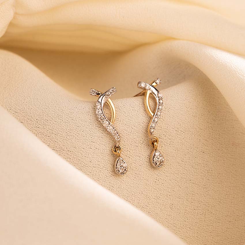 Sangamini Diamond Drop Earrings