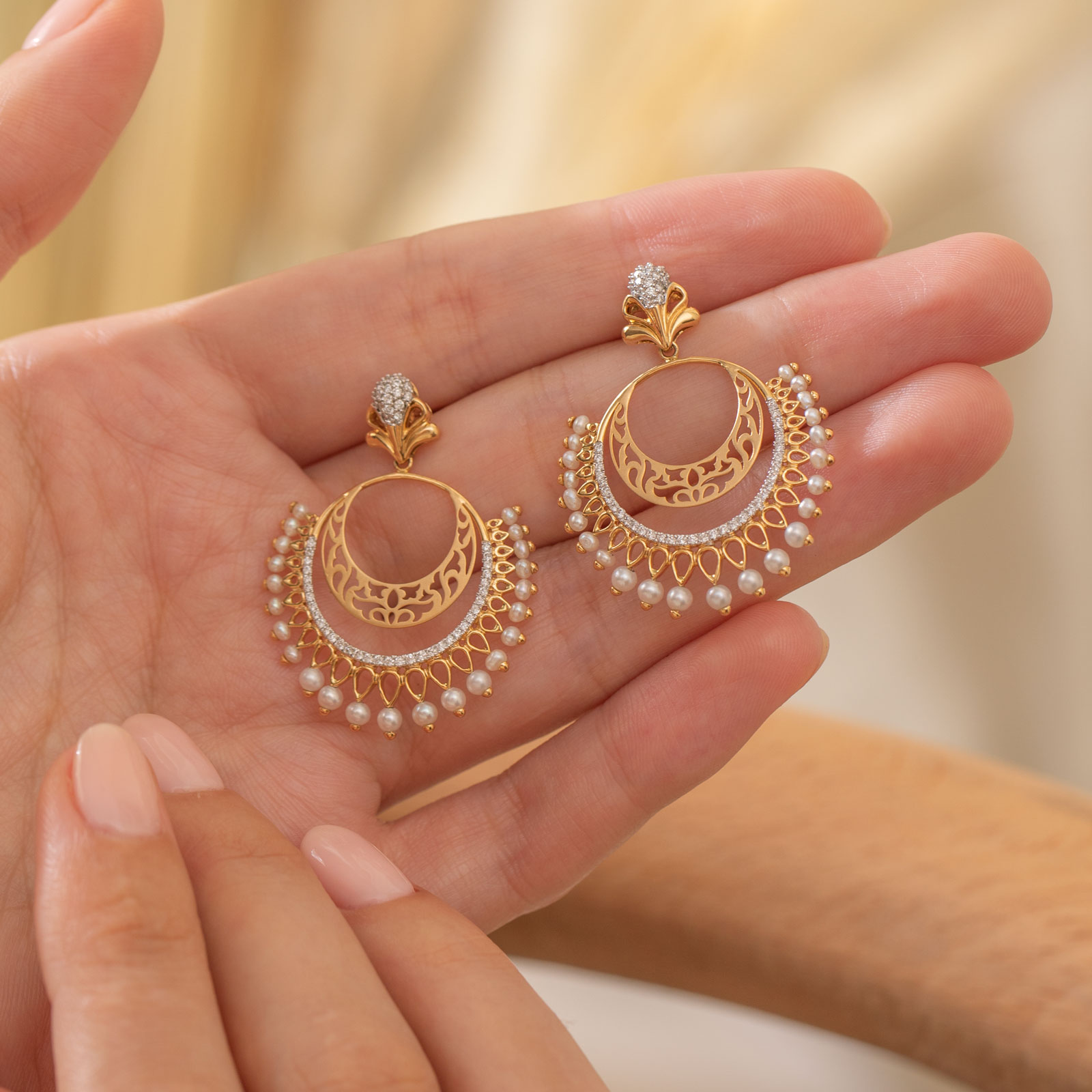 Flutter Gemstone Chand Bali