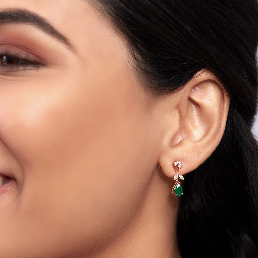 Harlena Bloom Gemstone Drop Earrings