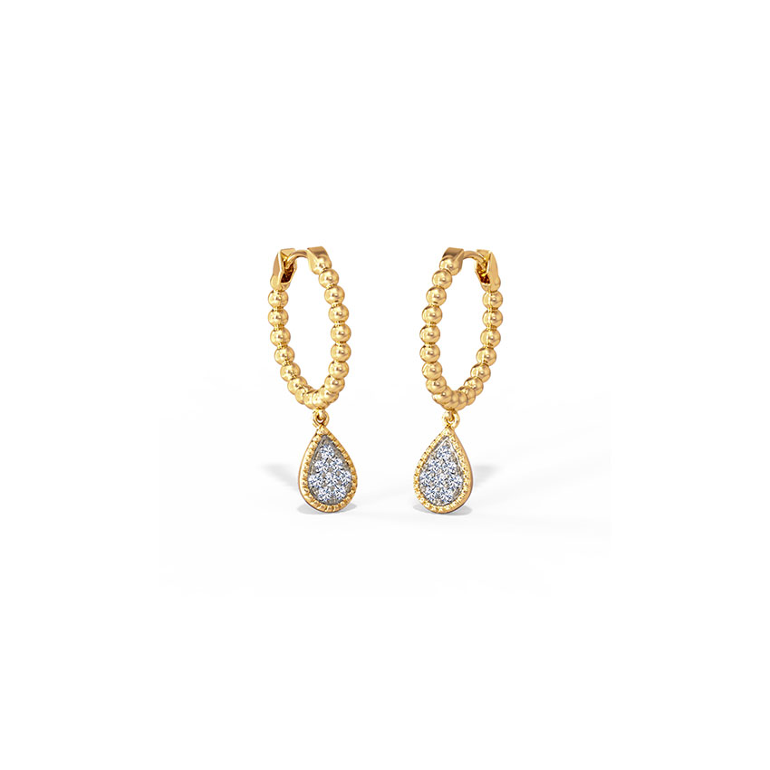 Adinra Diamond Hoop Earrings