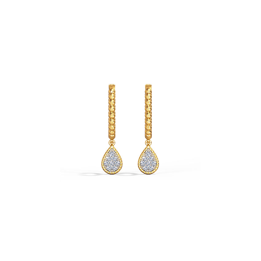 Adinra Diamond Hoop Earrings