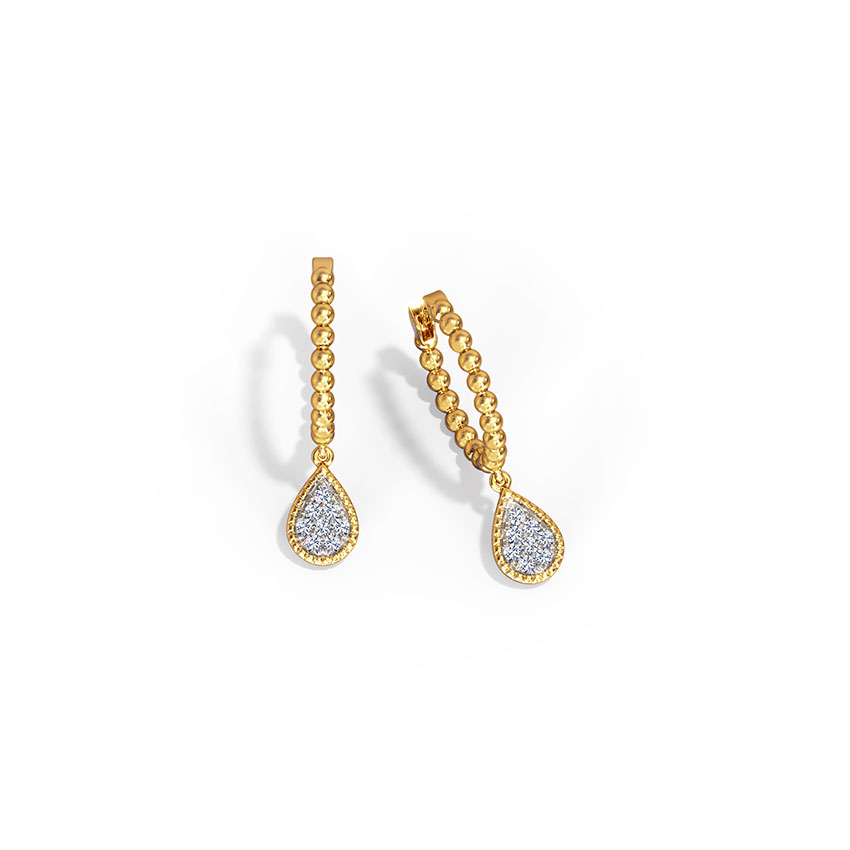 Adinra Diamond Hoop Earrings
