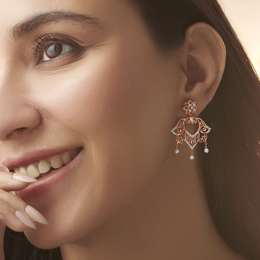 Noorjahan Gemstone Chand Bali