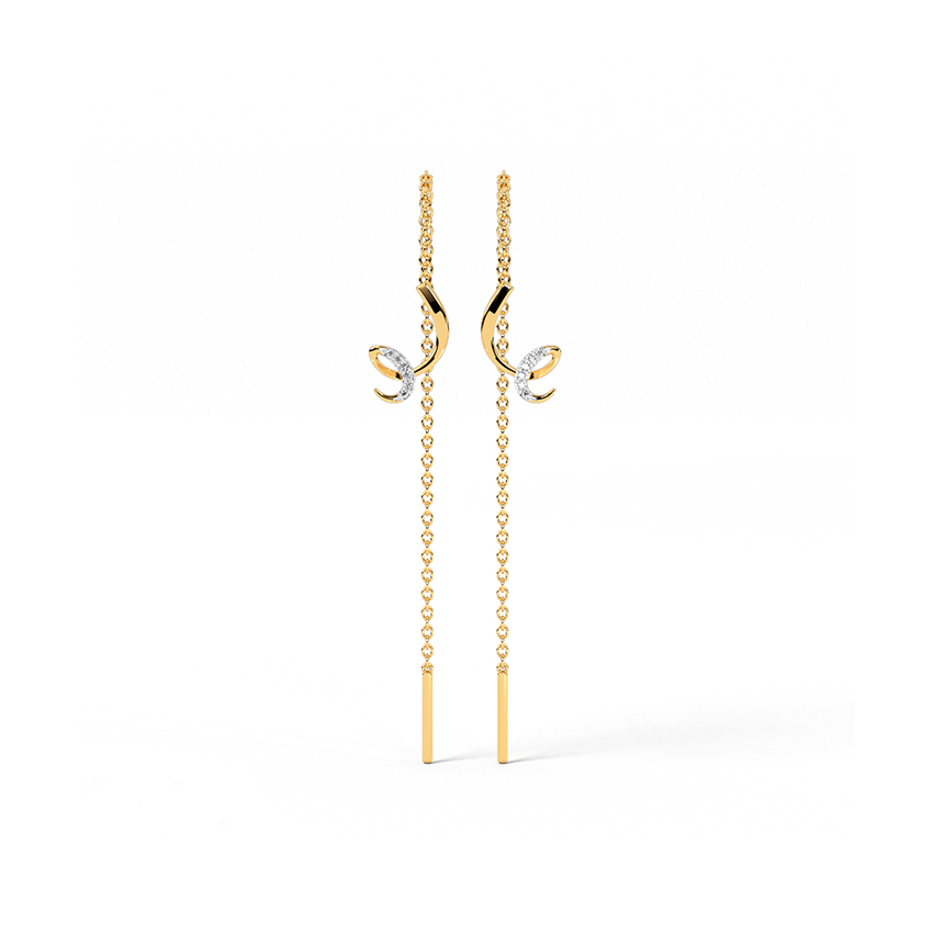 Quirk Diamond Sui Dhaga Earrings