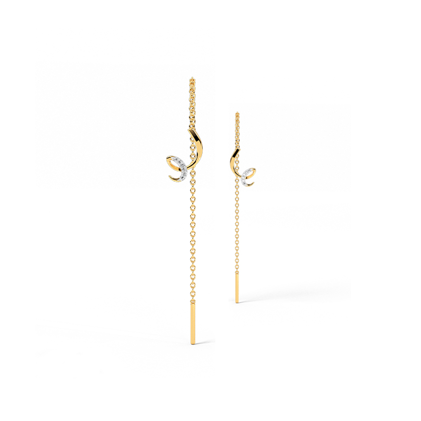 Quirk Diamond Sui Dhaga Earrings