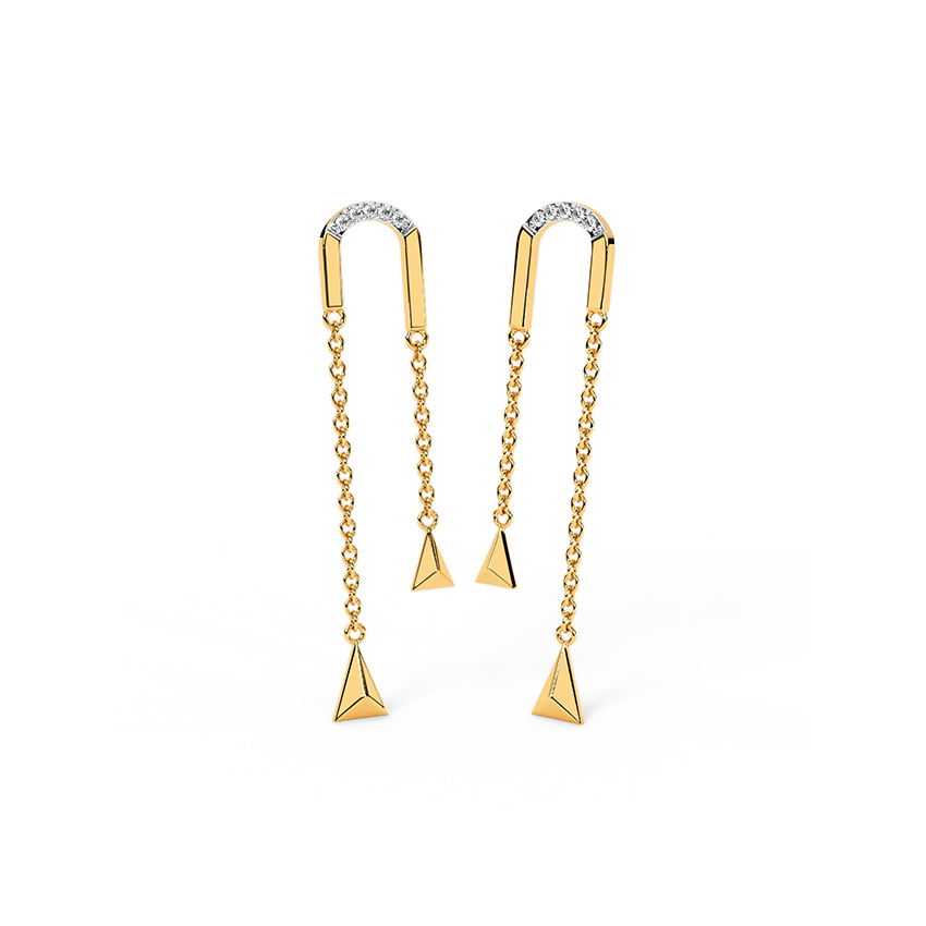 Breezy Diamond Drop Earrings