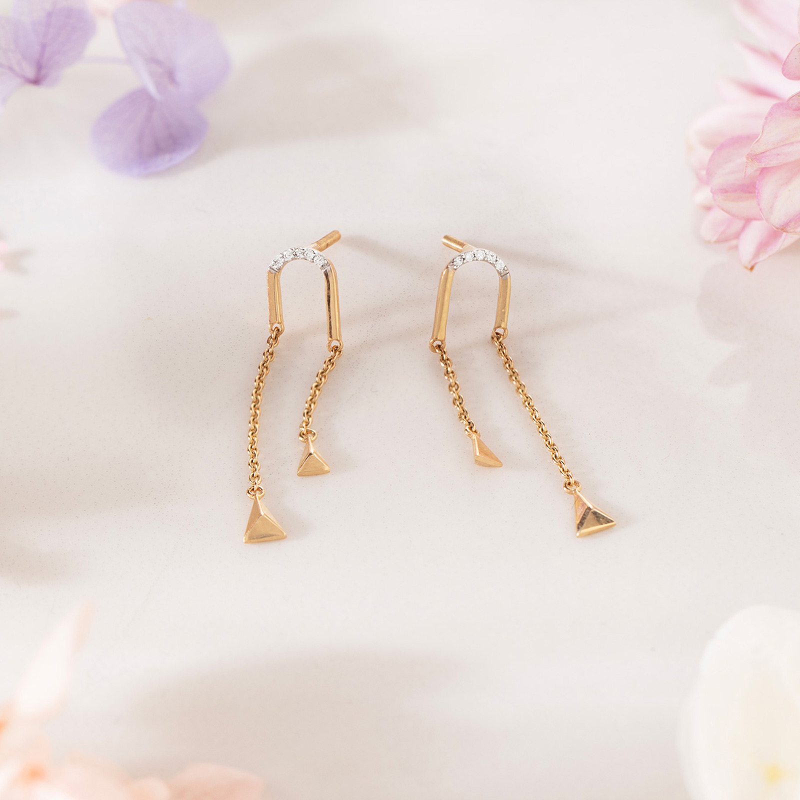 Breezy Diamond Drop Earrings