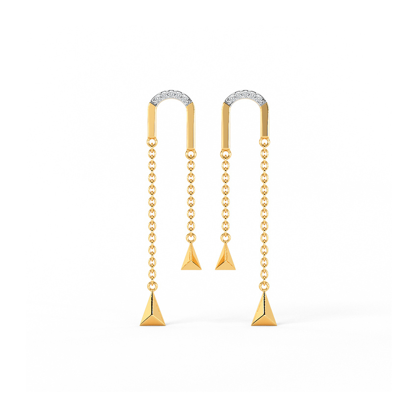 Breezy Diamond Drop Earrings