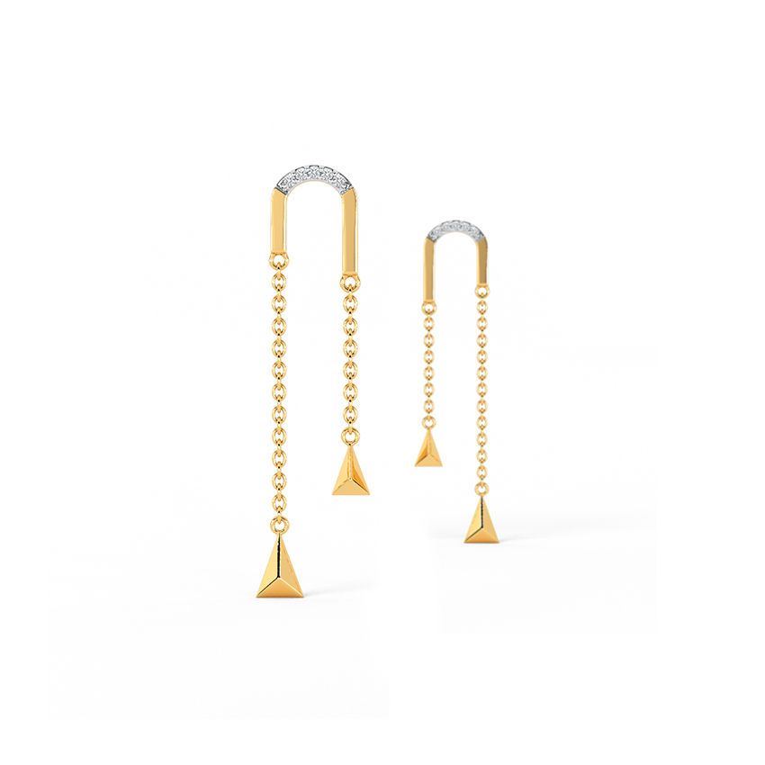 Breezy Diamond Drop Earrings