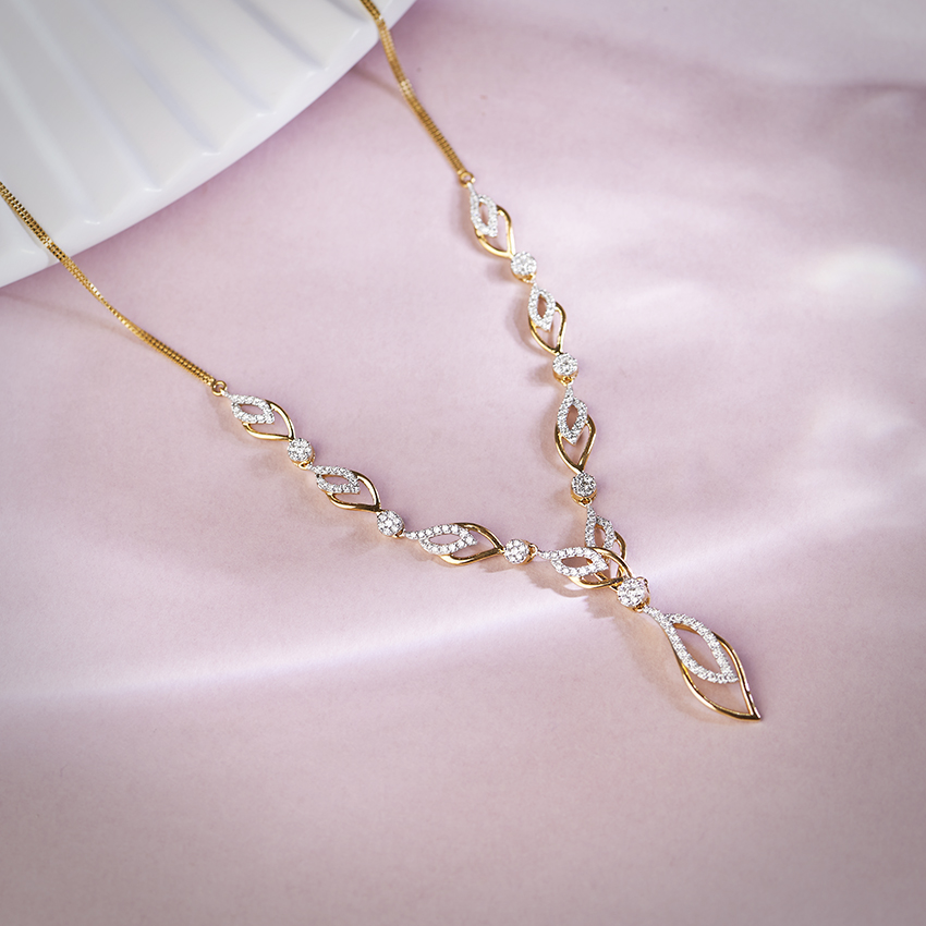 Ivy Leaf Diamond Necklace
