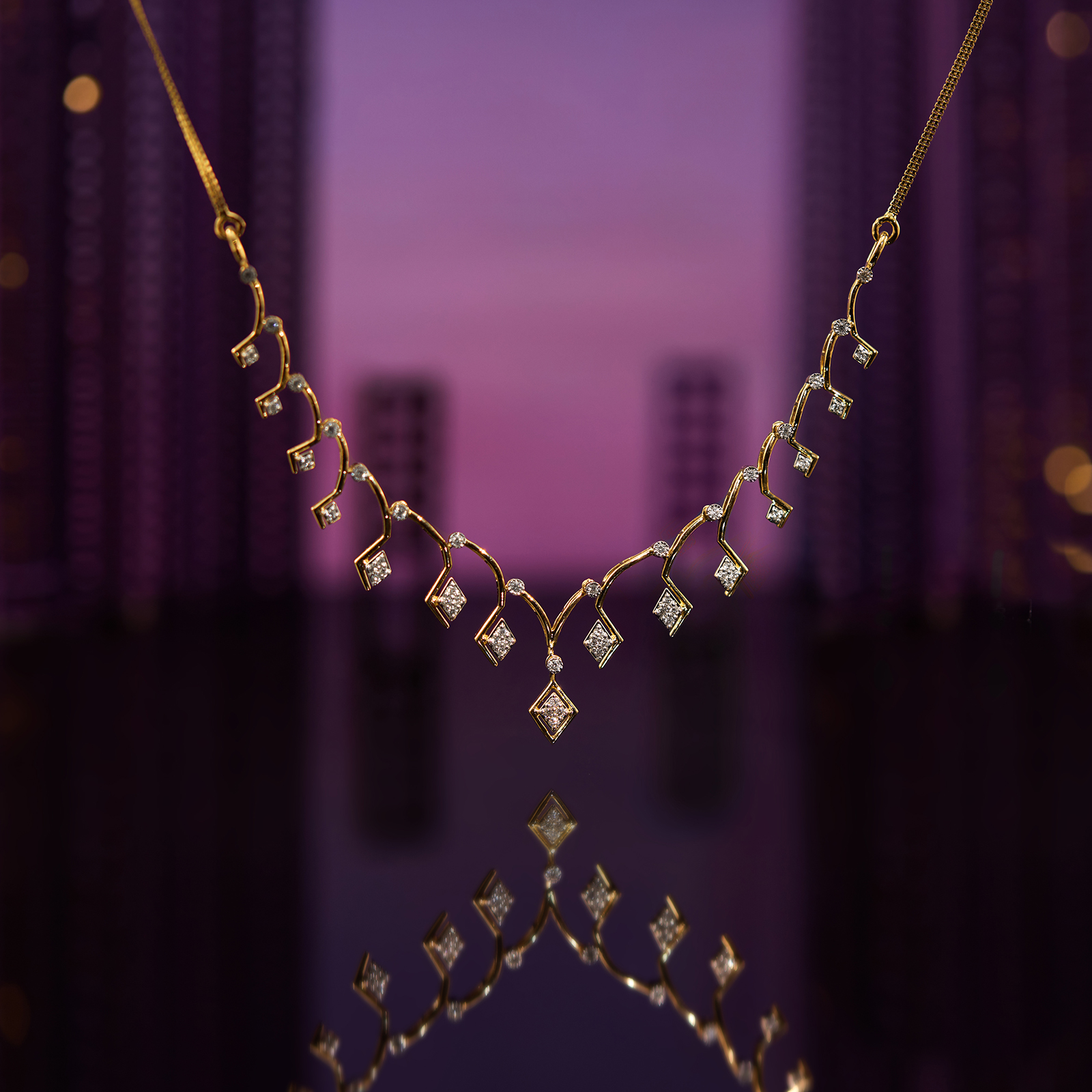 Aura Drizzle Diamond Necklace