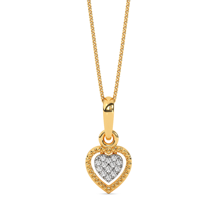 Swaying Hearts Diamond Pendant