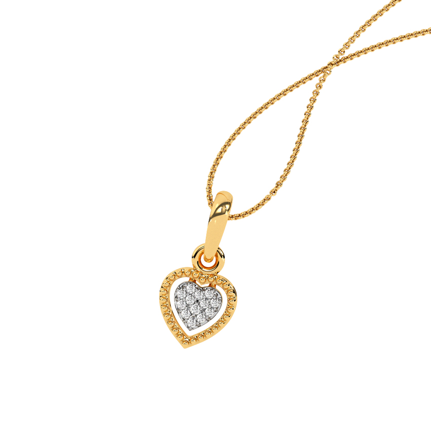 Swaying Hearts Diamond Pendant