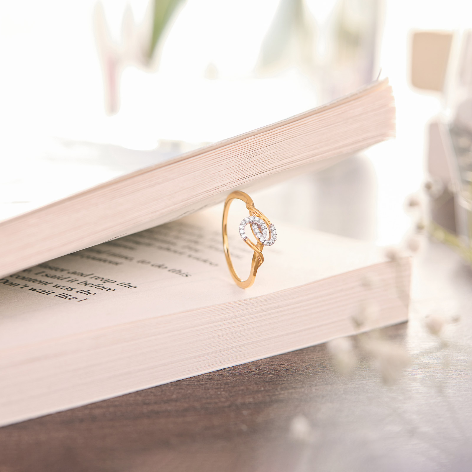 Cleora Knot Diamond Ring