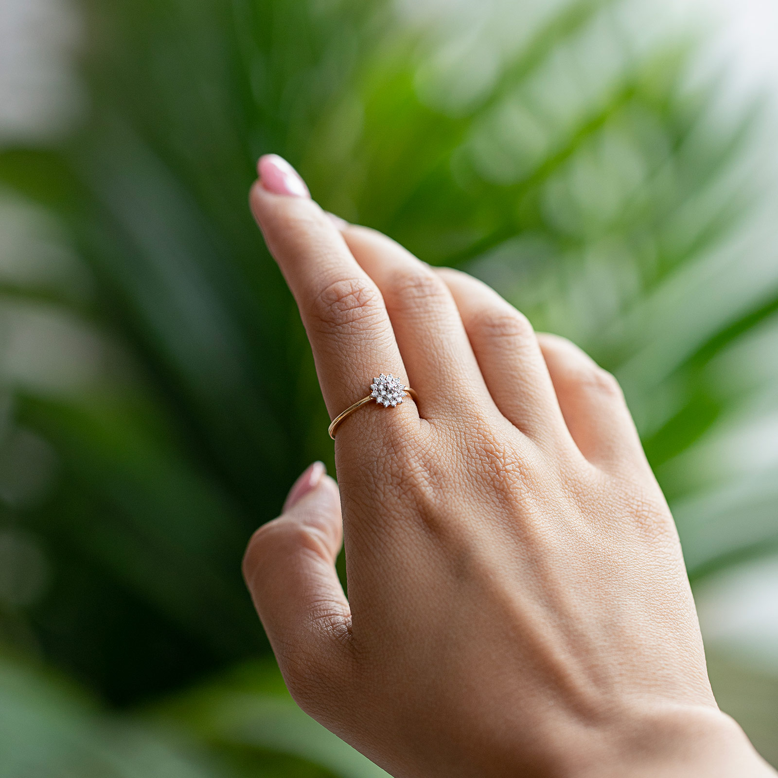 Nora Rising Sun Diamond Ring