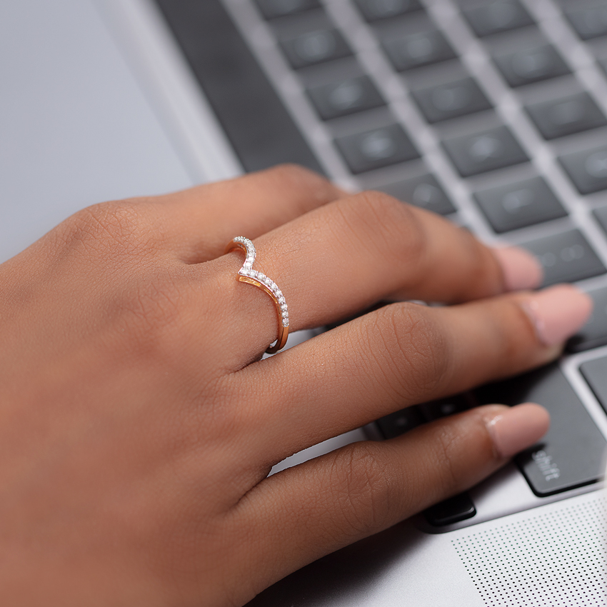 Apex Stackable Diamond Ring
