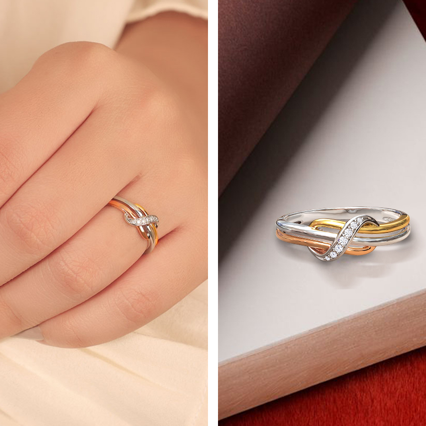 Nova Twist Infinity Diamond Ring