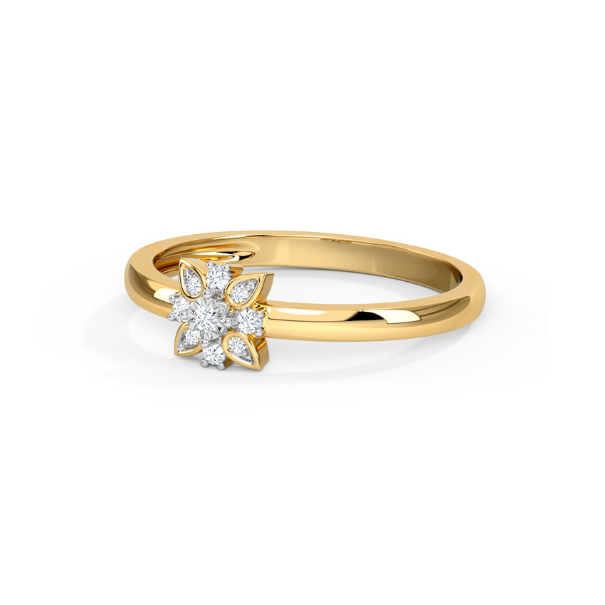 Flora Miracle Plate Diamond Ring