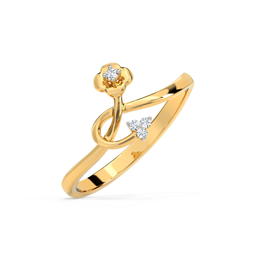 Delicate Blooming Diamond Ring