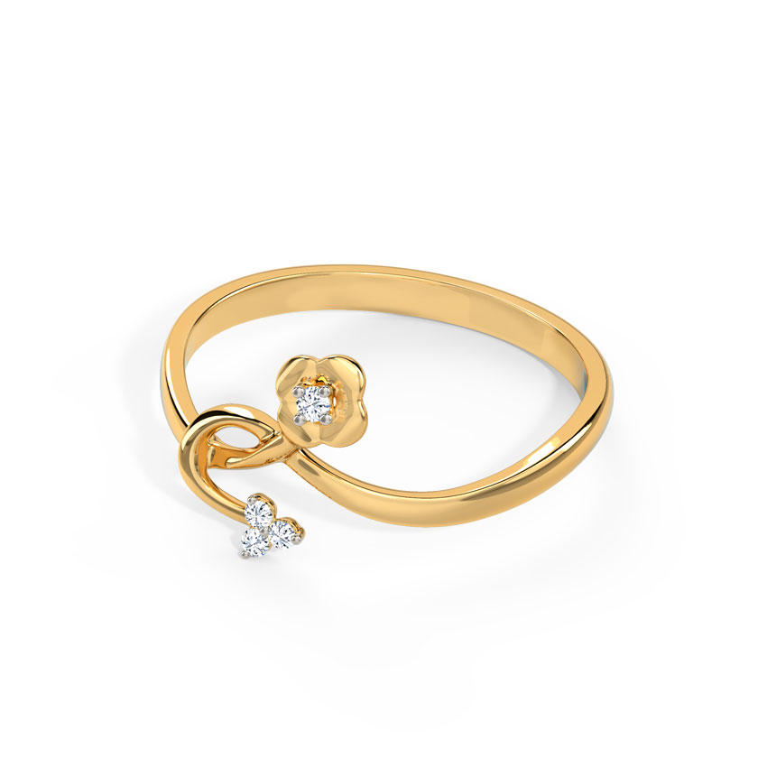 Delicate Blooming Diamond Ring