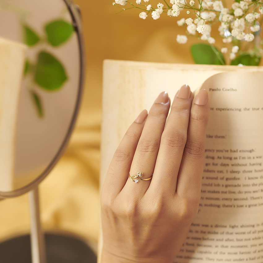 Delicate Blooming Diamond Ring