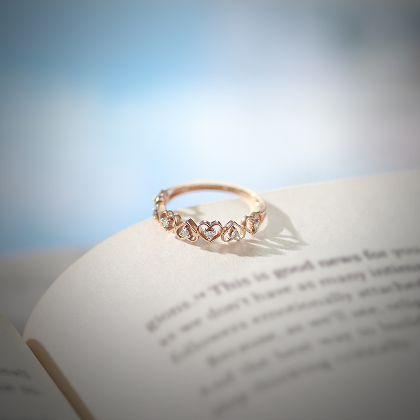 Ava Diamond Heart Band