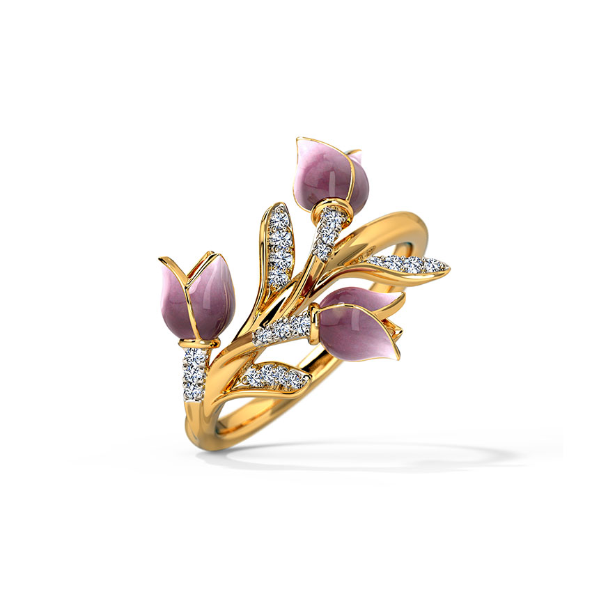 Calenda Tulip Diamond Ring