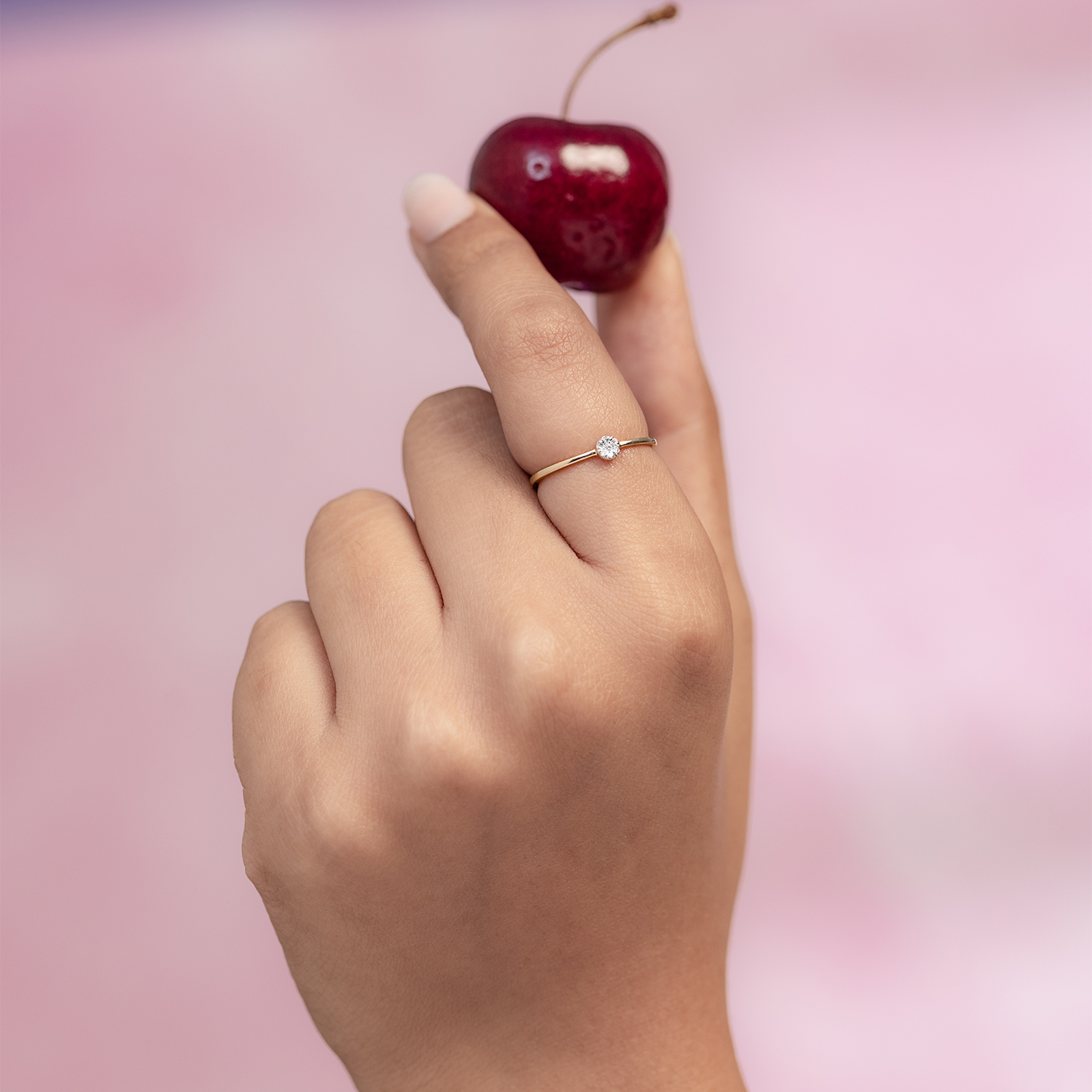 Wheel Grids Diamond Ring
