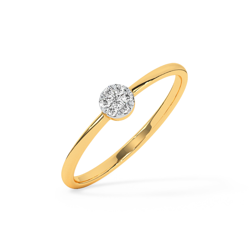 Wheel Grids Diamond Ring