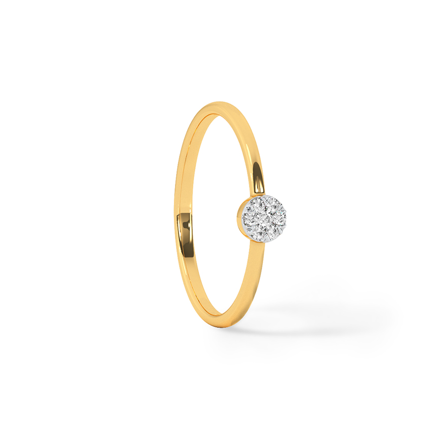 Wheel Grids Diamond Ring