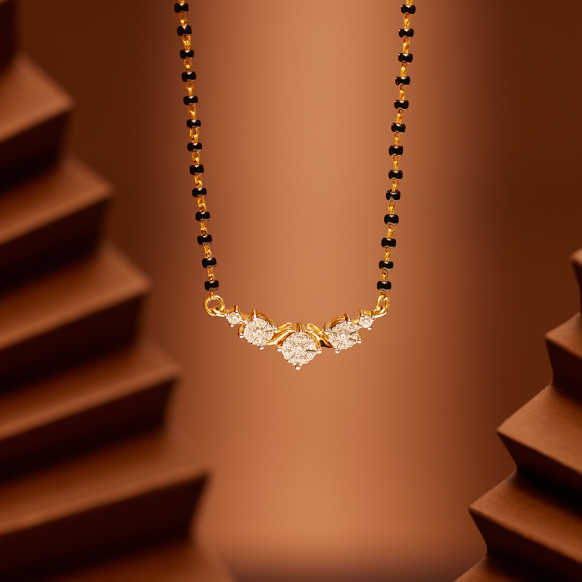 Advika Miracle Plate Diamond Mangalsutra