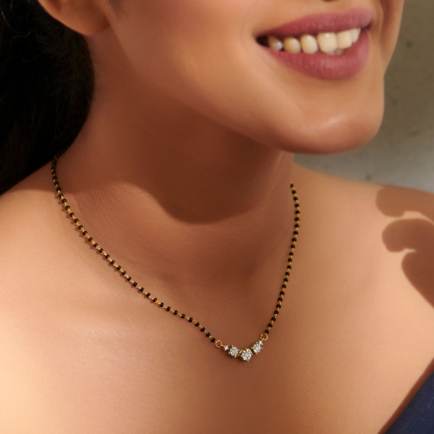 Advika Miracle Plate Diamond Mangalsutra