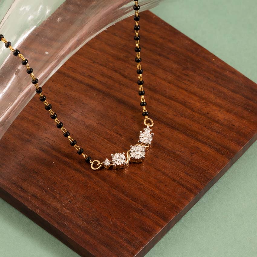 Advika Miracle Plate Diamond Mangalsutra