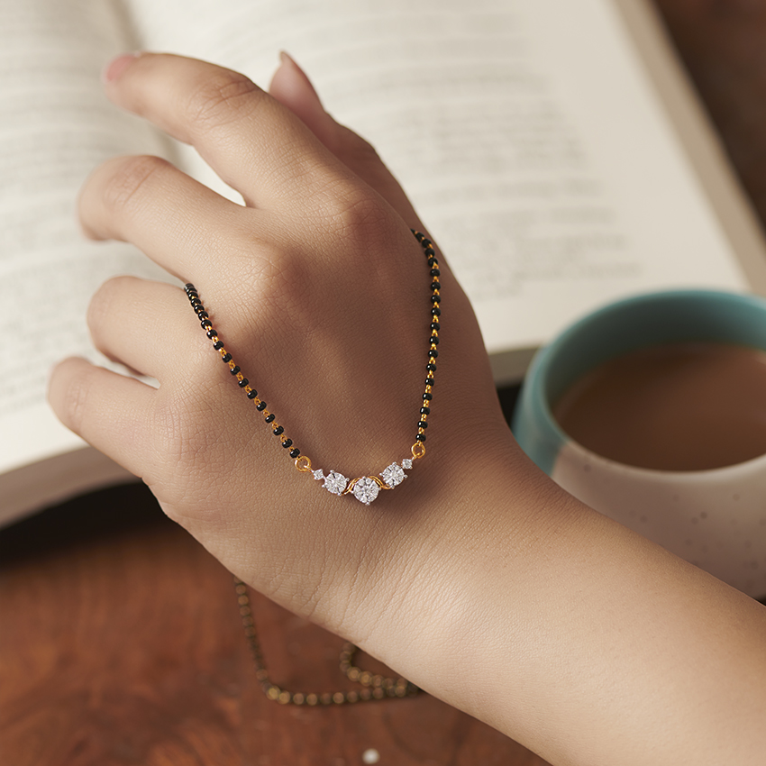 Advika Miracle Plate Diamond Mangalsutra