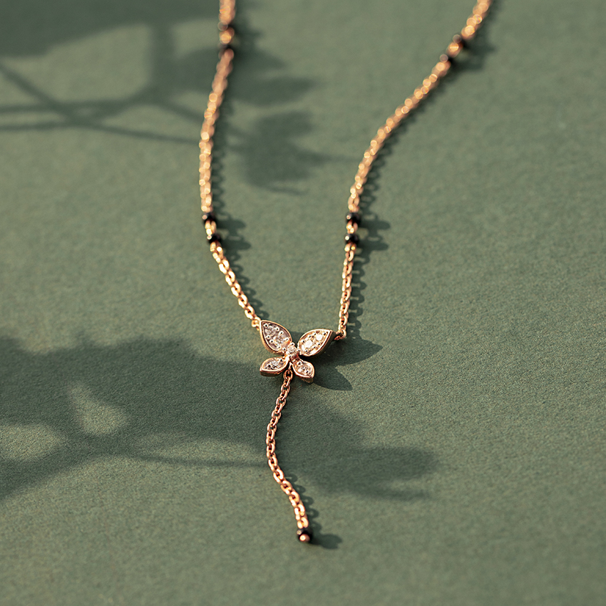 Vyoma Butterfly Diamond Mangalsutra