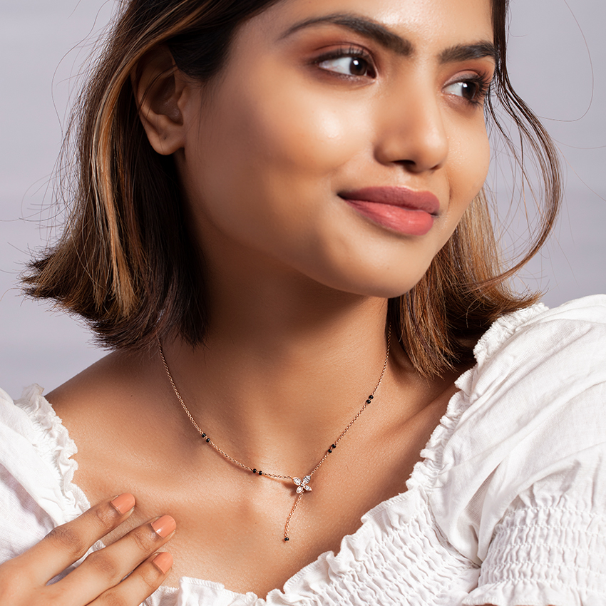 Vyoma Butterfly Diamond Mangalsutra