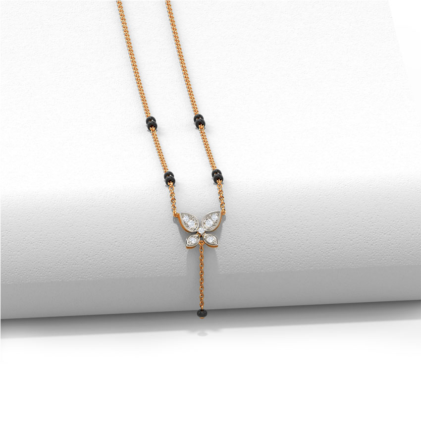 Vyoma Butterfly Diamond Mangalsutra
