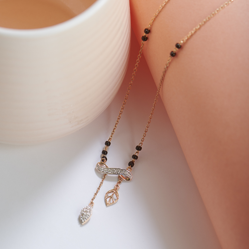 Nubia Infinity Lariat Diamond Mangalsutra