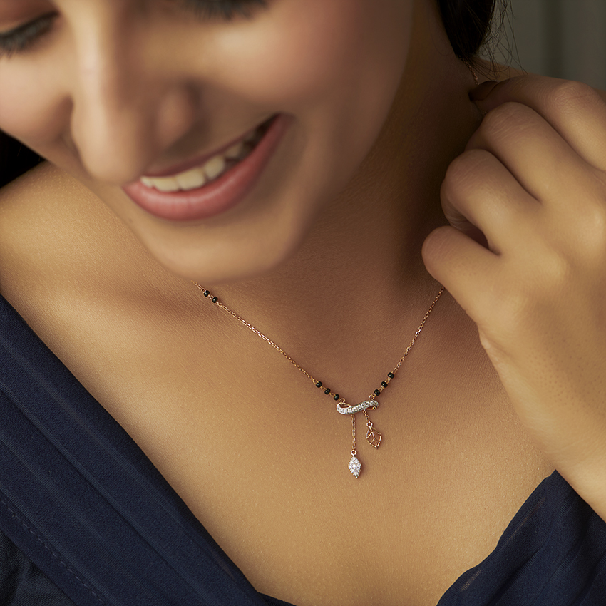 Nubia Infinity Lariat Diamond Mangalsutra