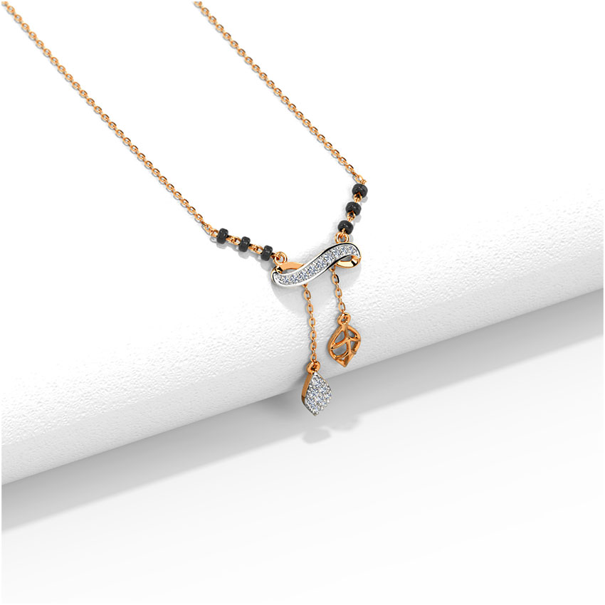 Nubia Infinity Lariat Diamond Mangalsutra