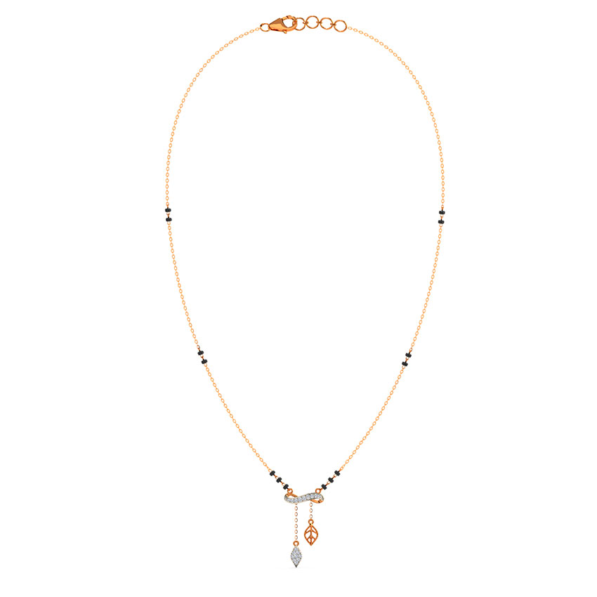 Nubia Infinity Lariat Diamond Mangalsutra