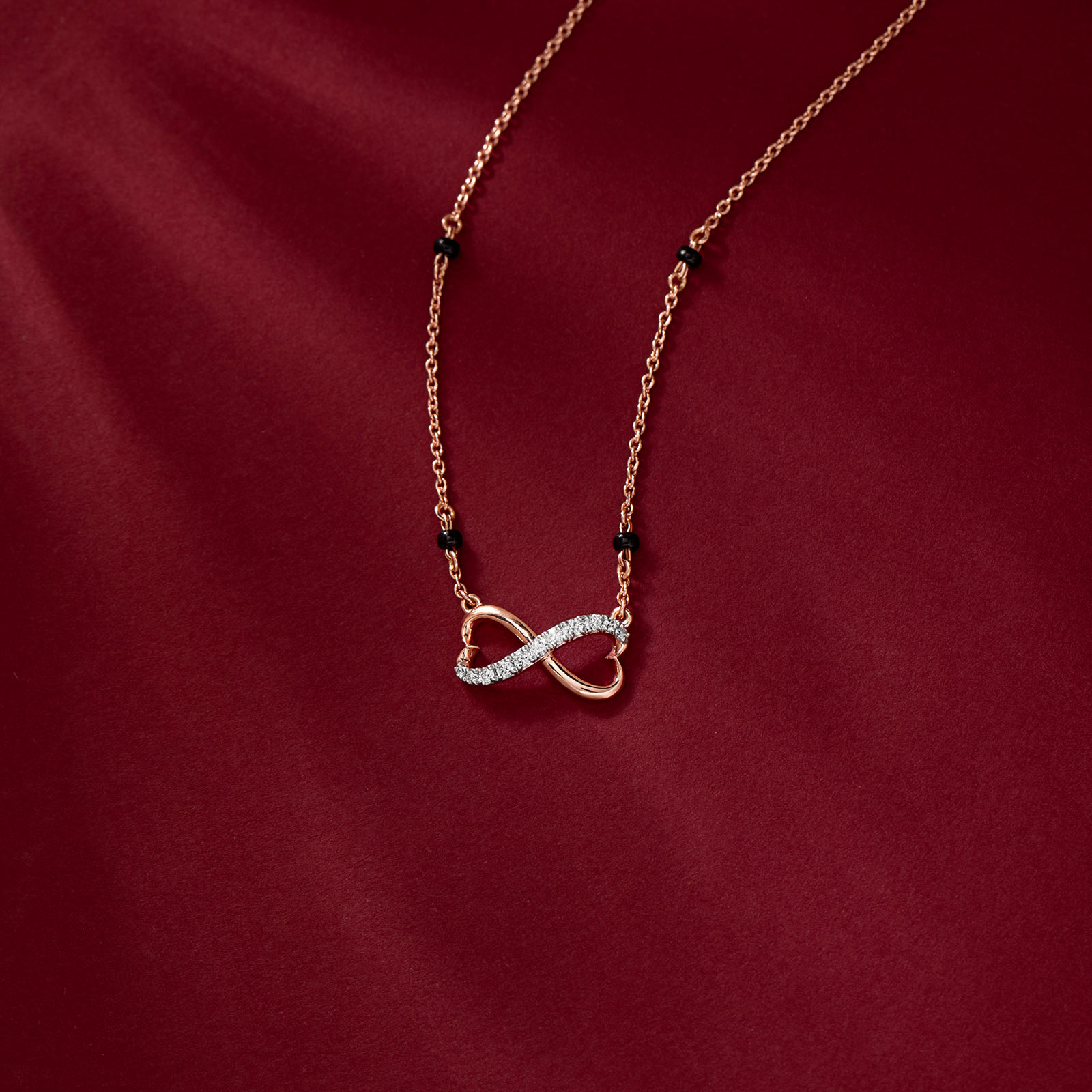 Beloved Infinity Heart Diamond Mangalsutra