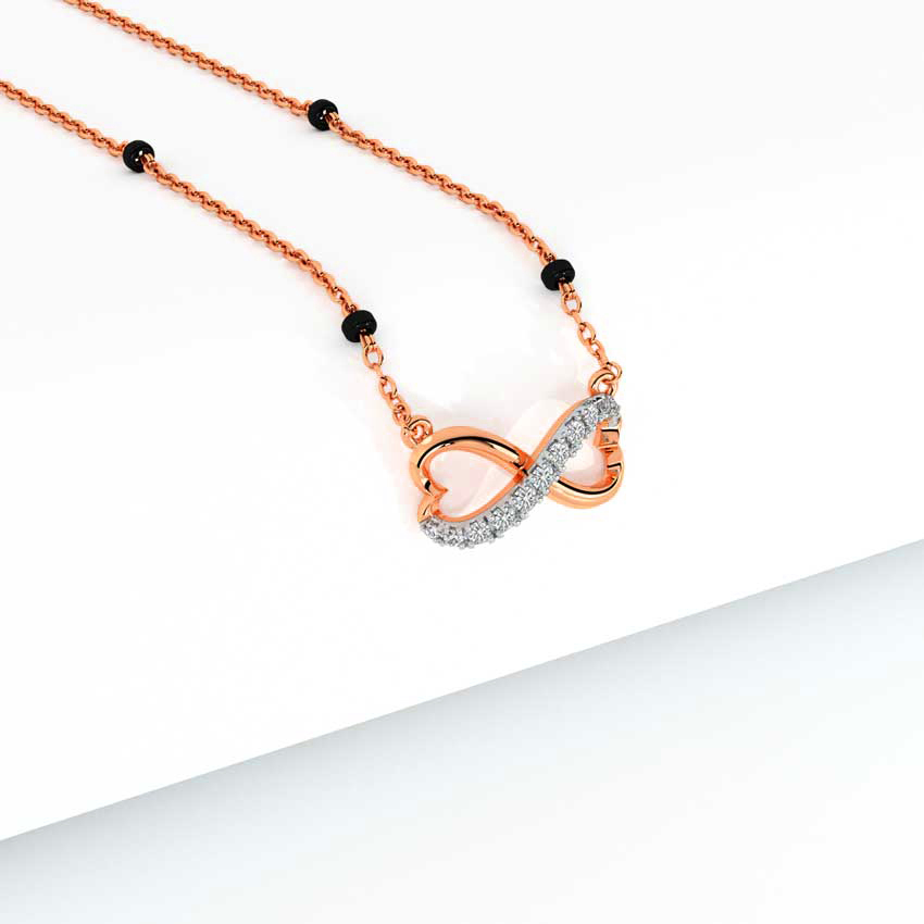 Beloved Infinity Heart Diamond Mangalsutra