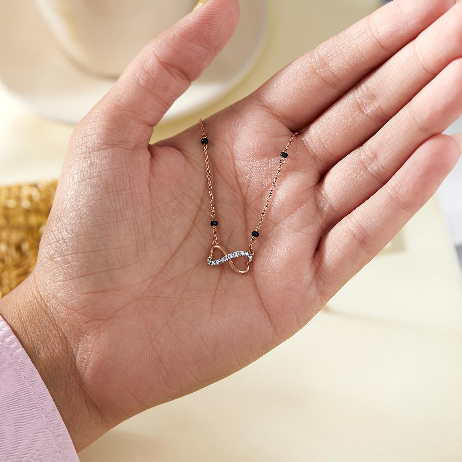 Beloved Infinity Heart Diamond Mangalsutra