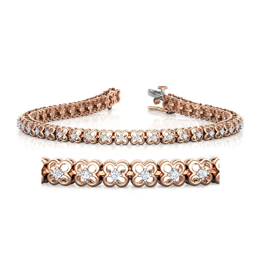 Glimmer Floret Diamond Tennis Bracelet