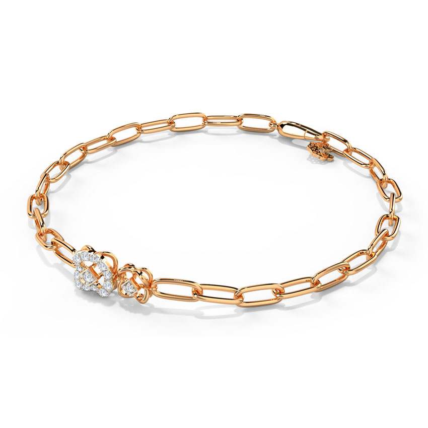 Twin Clover Diamond Bracelet