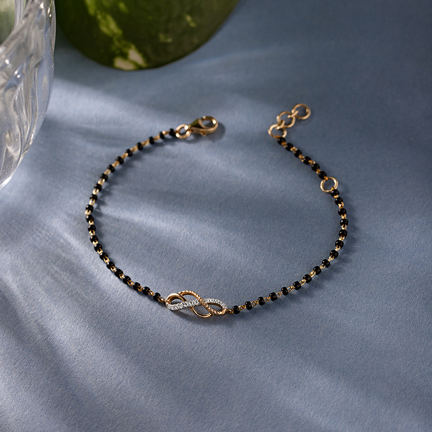 Arden Infinity Diamond Mangalsutra Bracelet