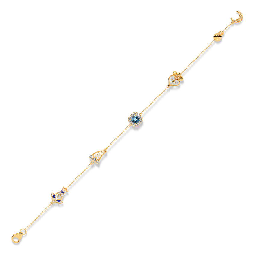 Mascot Chain Diamond Bracelet